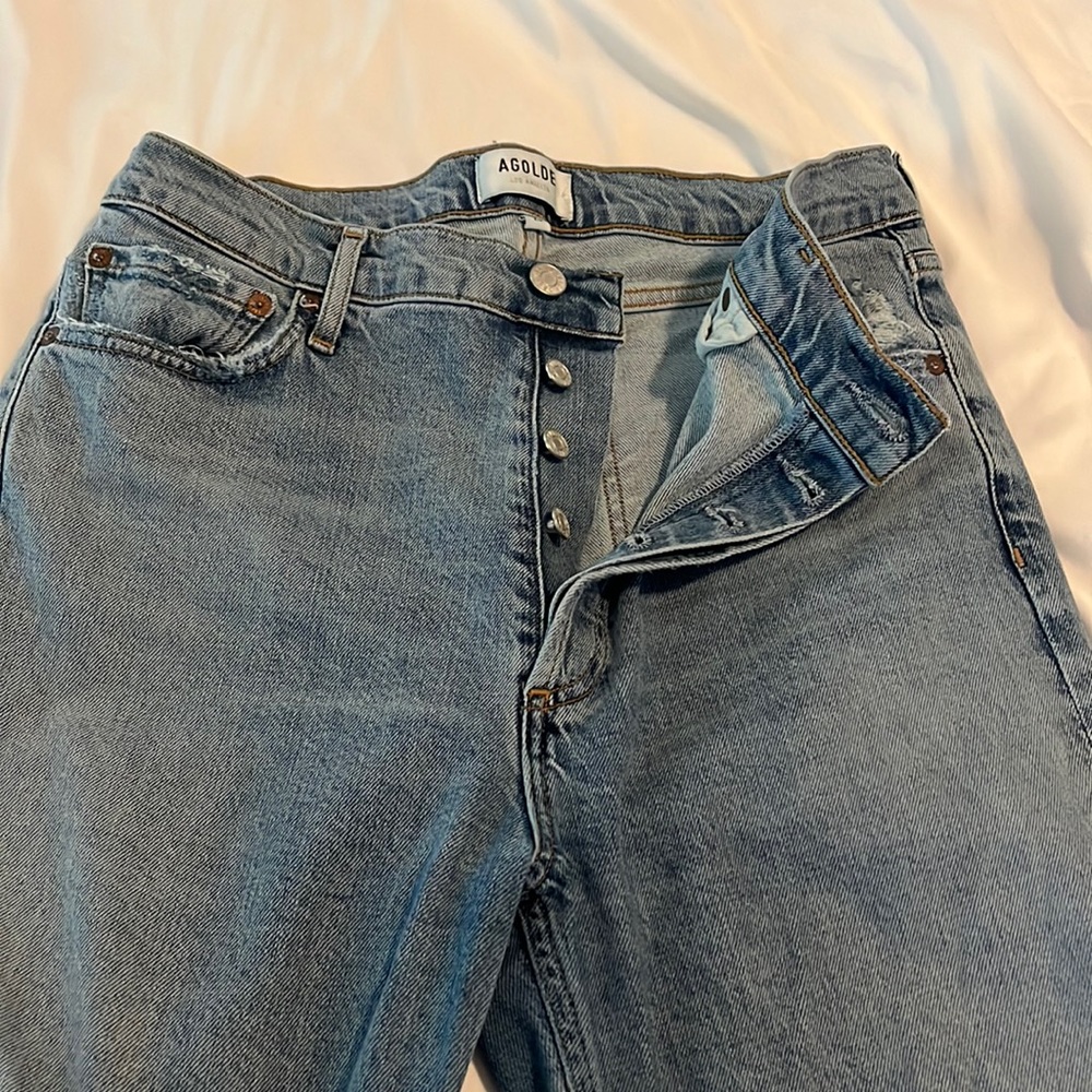 Agolde nico high rise straight jean